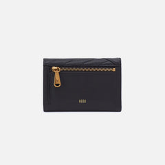 HOBO Jill Trifold Quilted Wallet- Black