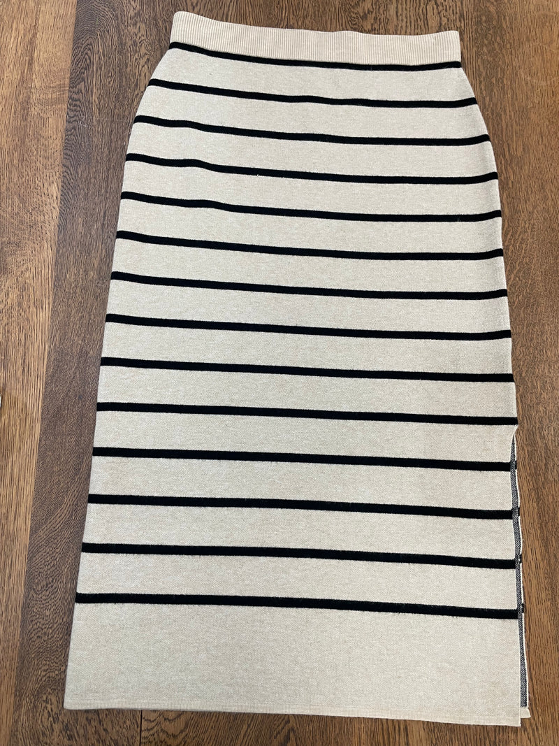 Tribal Striped Sweater Skirt