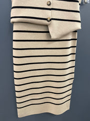 Tribal Striped Sweater Skirt