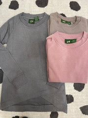 Heathered Fleece Tunic Sweatshirt- Extended Sizes!
