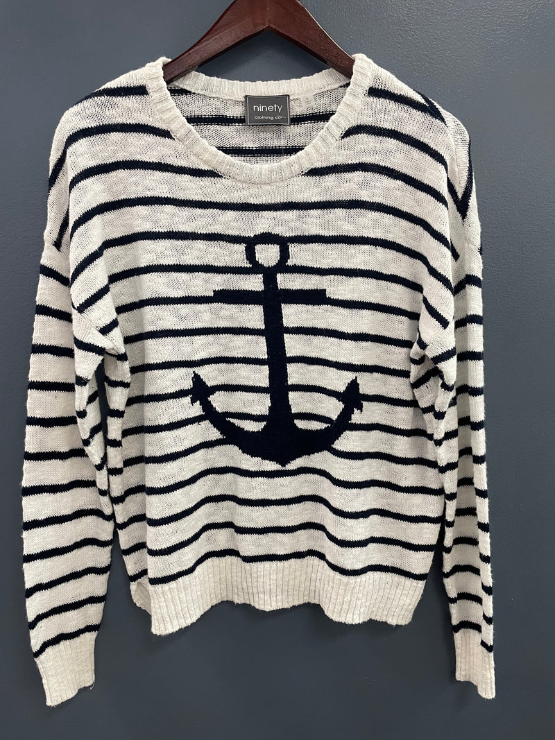 Anchors Aweigh Cotton Sweater