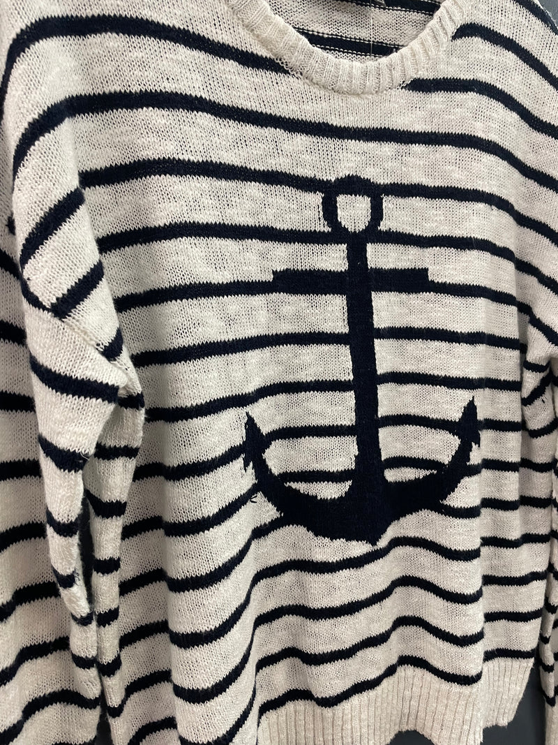 Anchors Aweigh Cotton Sweater