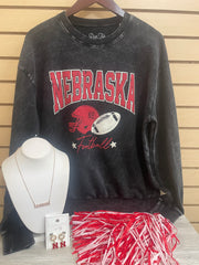 Nebraska Football Mineral Graphic Sweatshirt