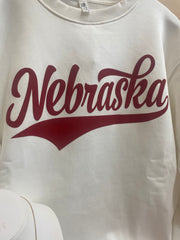 Natural Puff Graphic Brushed Nebraska Sweatshirt
