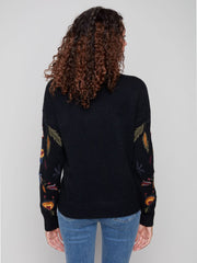 Charlie B. Autumn Nights Embroidered Sweater