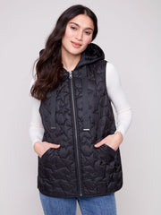Charlie B. Embroidered Stars Puffer Vest