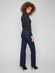 Charlie B. Patch Pocket Flare Jeans