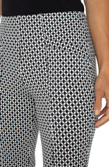 Liverpool Black/White Stella Kick Flare Pant