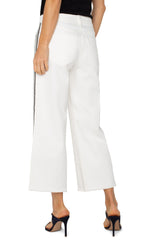 Liverpool High-Rise Wide Leg Pant with Side Embroidery
