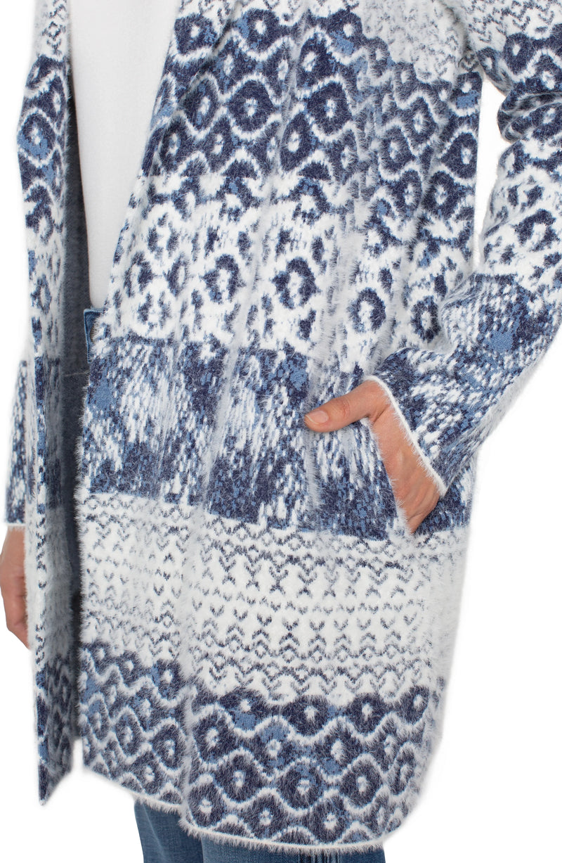 Liverpool Shibori Sweater Coatigan