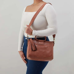 HOBO Sheila Medium Satchel- Burnished Saddle