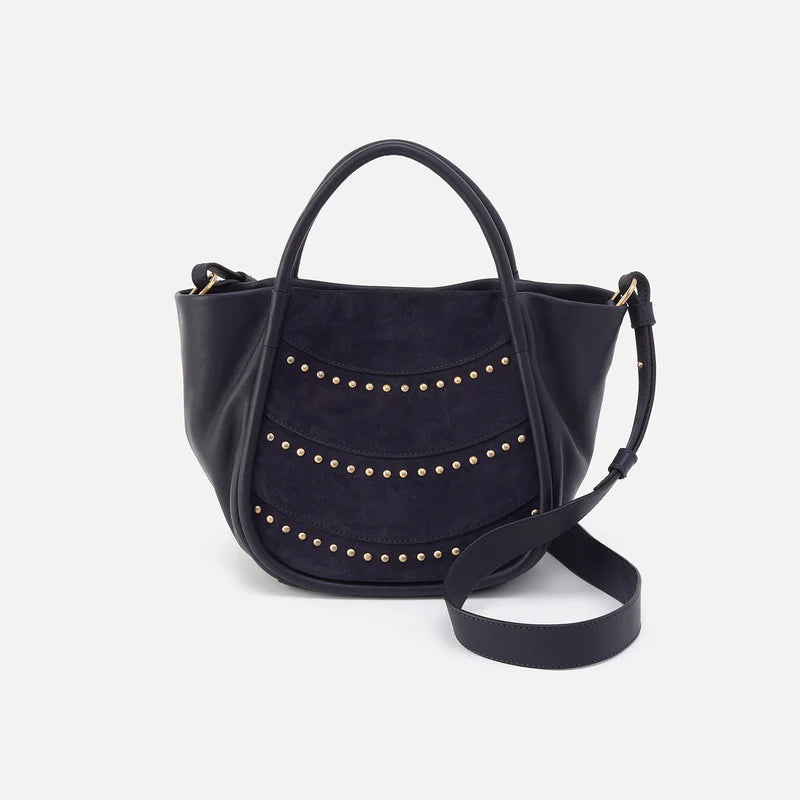 HOBO Margot Satchel- Navy Studs