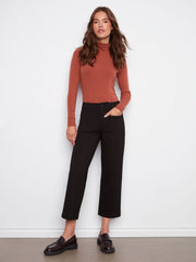 Charlie B. Wide Leg Ponte Pant