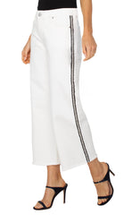 Liverpool High-Rise Wide Leg Pant with Side Embroidery
