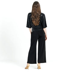 Clara Sun Woo Shimmer Side Tie Top