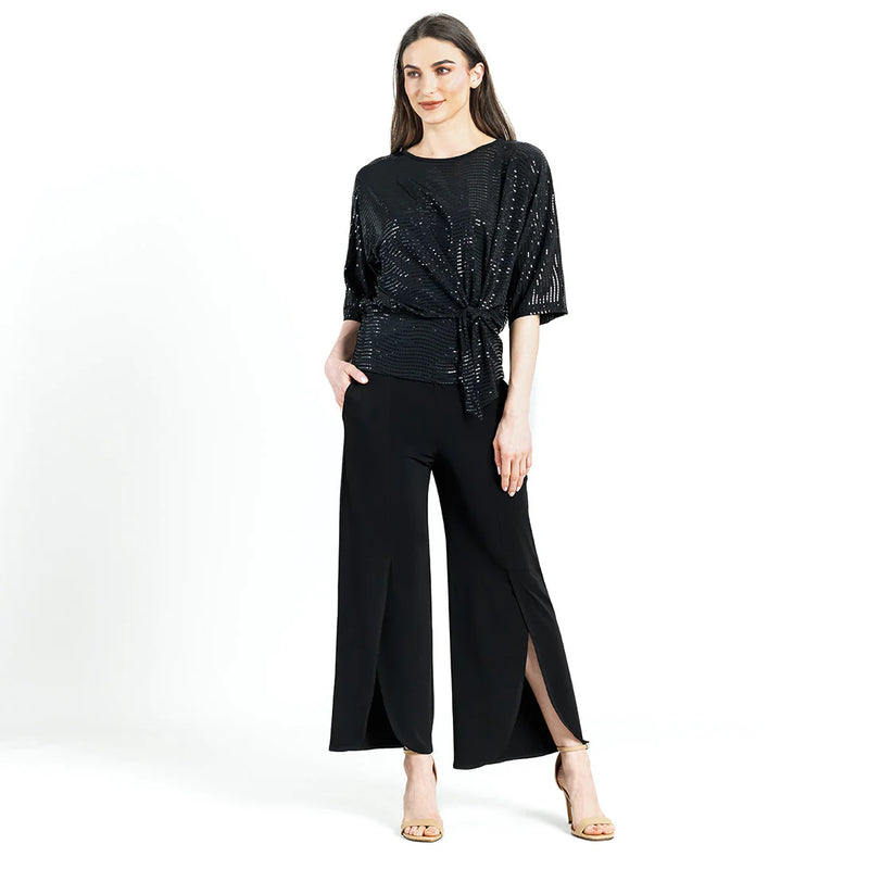 Clara Sun Woo Shimmer Side Tie Top