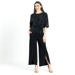 Clara Sun Woo Shimmer Side Tie Top