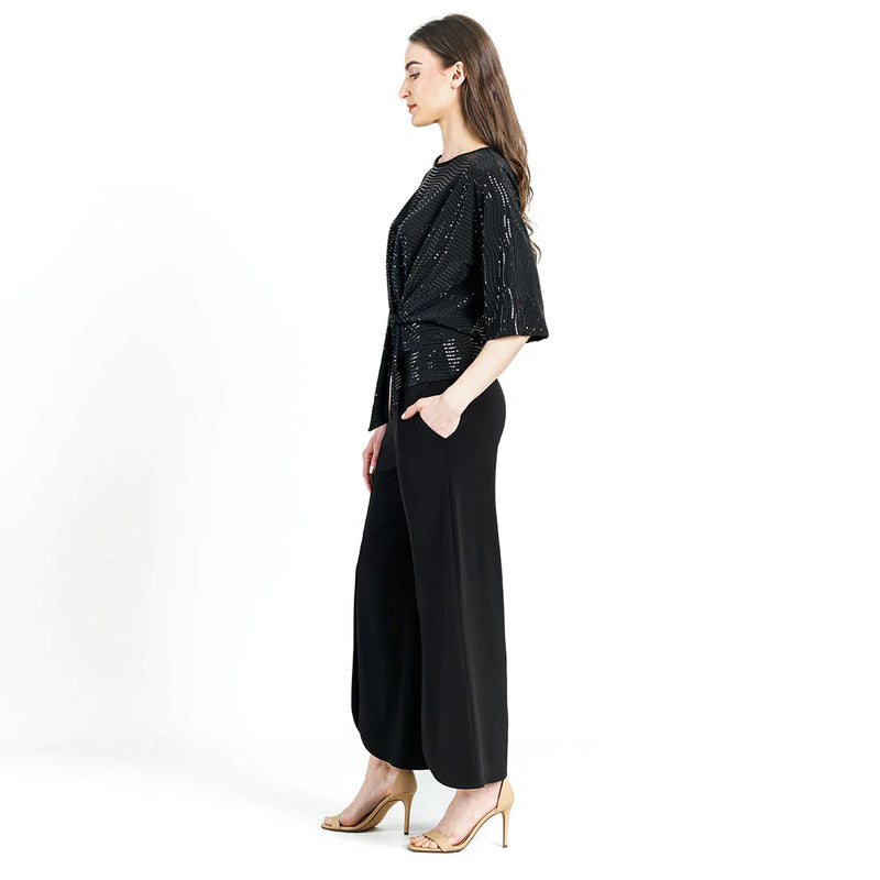 Clara Sun Woo Shimmer Side Tie Top