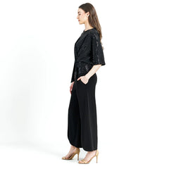 Clara Sun Woo Shimmer Side Tie Top