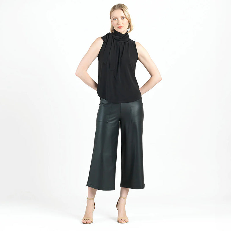 Clara Sun Woo Mock Neck-Tie Top