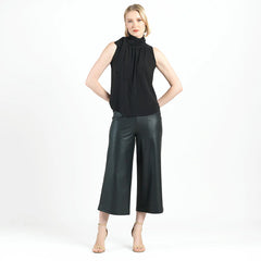 Clara Sun Woo Mock Neck-Tie Top