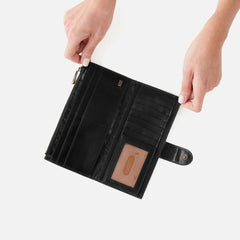HOBO Dunn Continental Wallet- Black