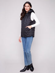 Charlie B. Embroidered Stars Puffer Vest