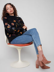 Charlie B. Autumn Nights Embroidered Sweater