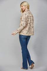 FATE Fall Paisley Print Shacket