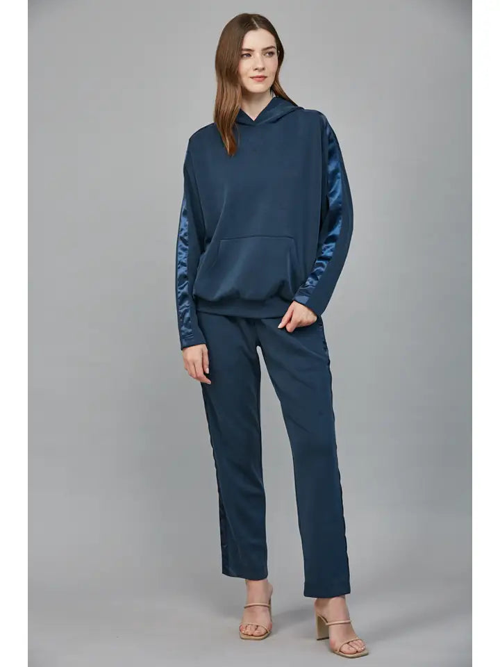 FATE Satin Trim Hoodie