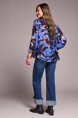 Tribal Flowy Dolman Sleeve Blouse- Multiple Prints