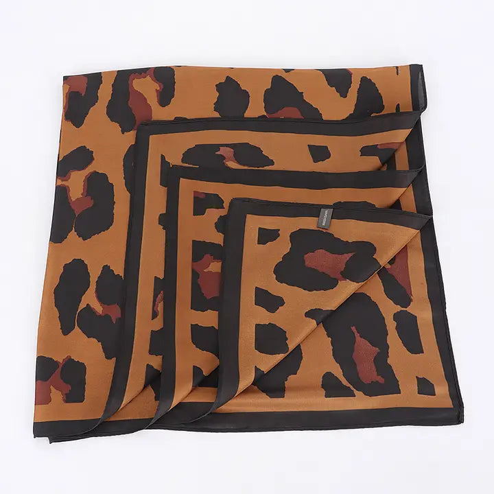 Leopard Luxe Square Scarf