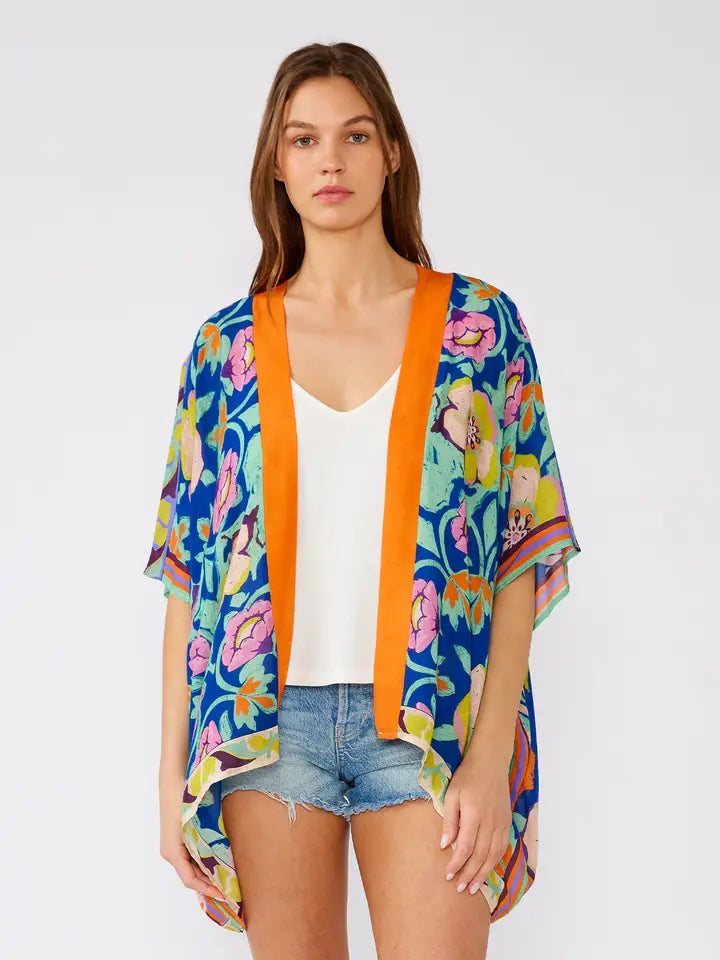 Vibrant Floral Kimono
