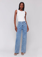 Chloe Light Blue Wide Leg Jean