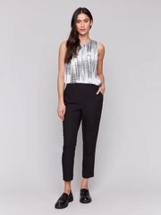 Charlie B. Crepe Cropped Pant