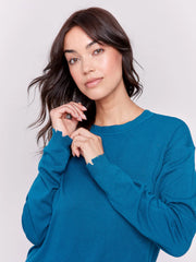 Charlie B. Frayed Edge Sweater