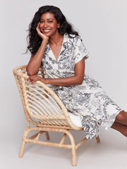 Charlie B. Linen Blend Shirtdress