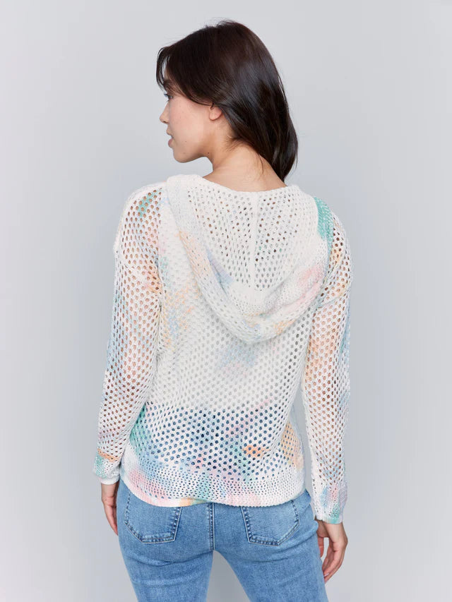 Charlie B. Print Fishnet Hoodie- 3 Colors