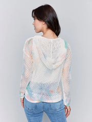 Charlie B. Print Fishnet Hoodie- 3 Colors
