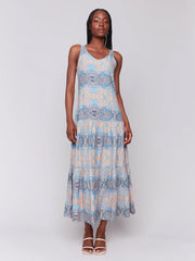 Charlie B. Papaya Print Maxi Dress