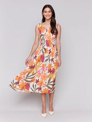 Charlie B. Empire Waist Print Dress- Bouquet