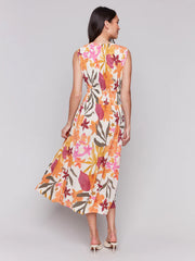 Charlie B. Empire Waist Print Dress- Bouquet