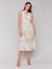 Charlie B. Empire Waist Print Dress- Lemonade