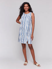 Charlie B. Print Linen Blend Tank Dress- 2 Prints