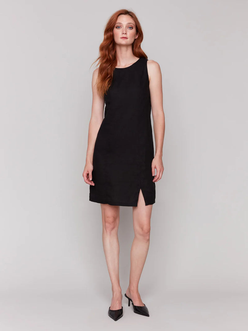 Charlie B. Solid Linen Blend Dress