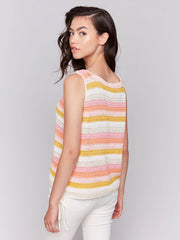 Charlie B. Hand-Knit Sleeveless Crotchet Top- 2 Colors!