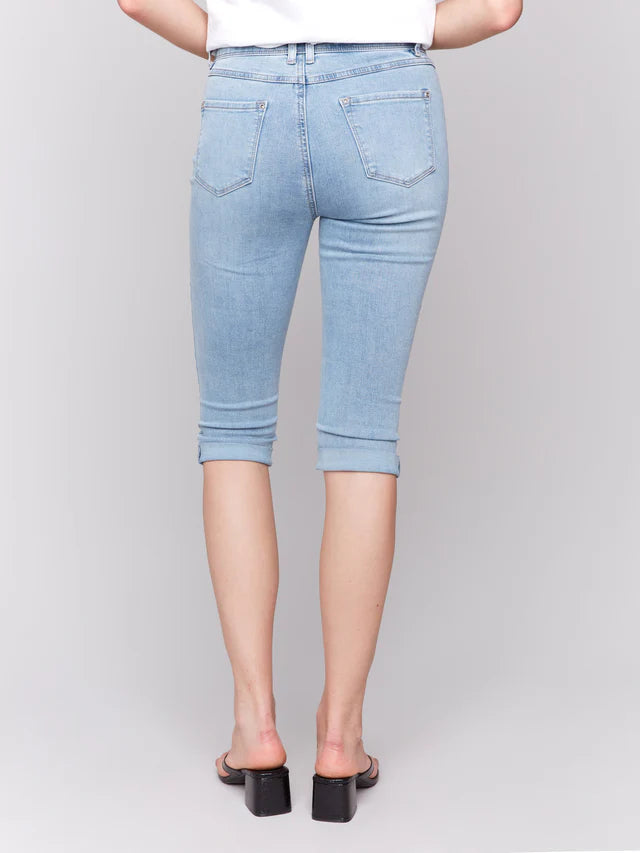 Charlie B. Denim Pedal Pusher- 2 Colors!