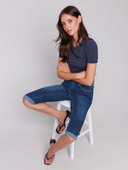 Charlie B. Denim Pedal Pusher- 2 Colors!