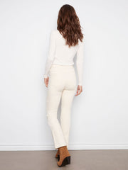 Charlie B, Twill Bootcut- Natural
