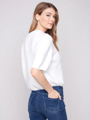 Charlie B. Balloon Sleve Sweater- Multiple Colors